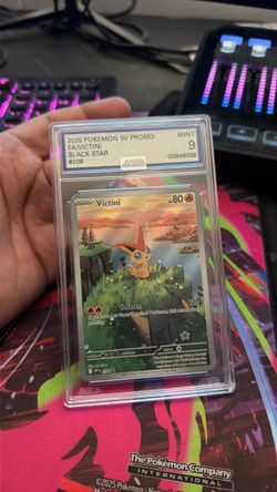 Victini FA Black Star Promo AGS Mint 9