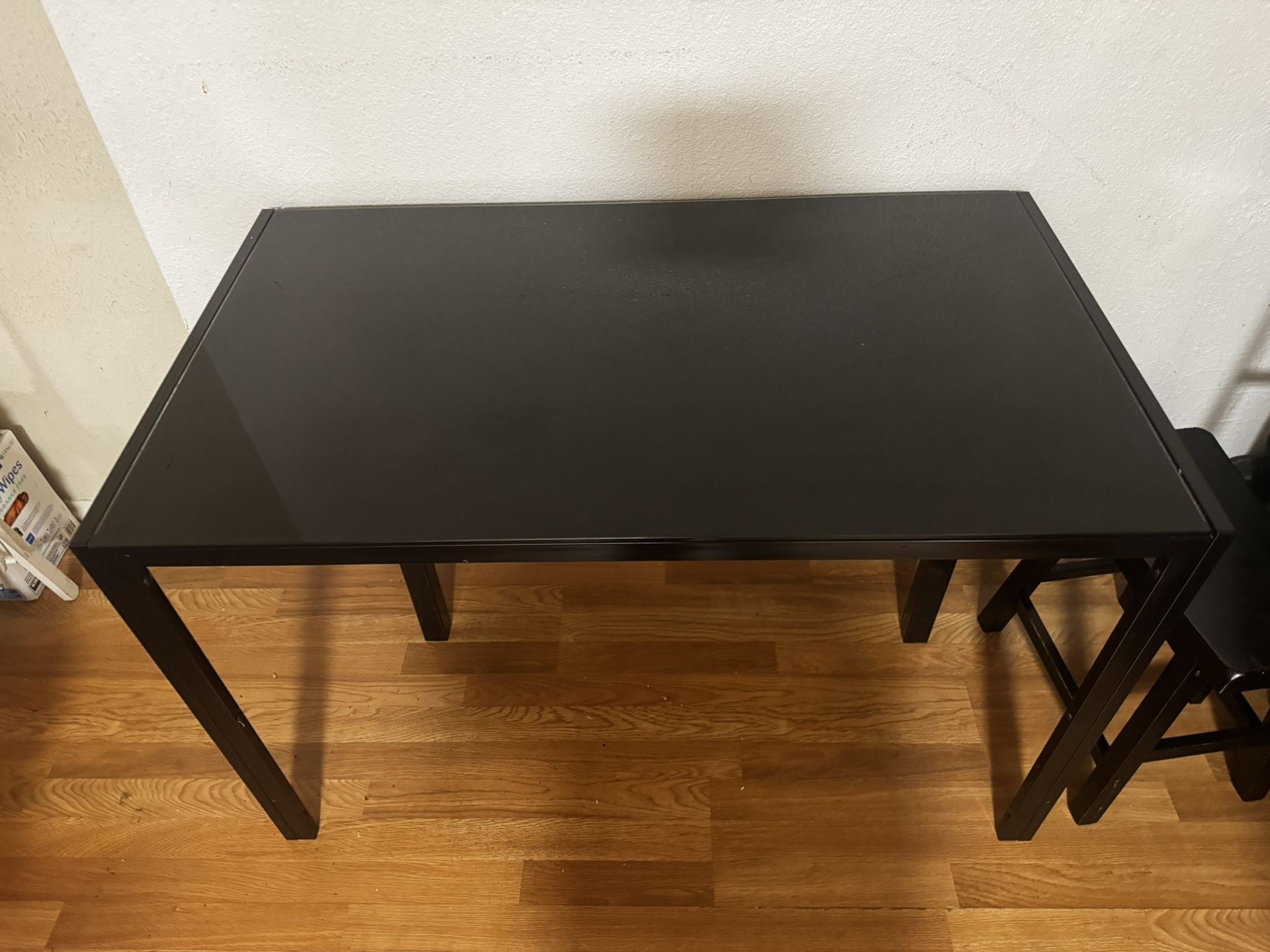 Black Glass Table