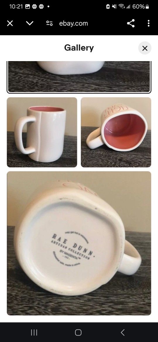 4 RAE DUNN  MUG 