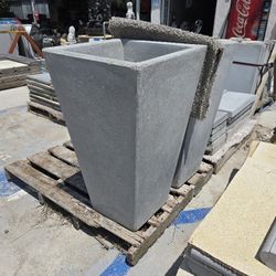 CONCRETE CEMENT PLANTERS $300 EACH ( 20"X20"X36")