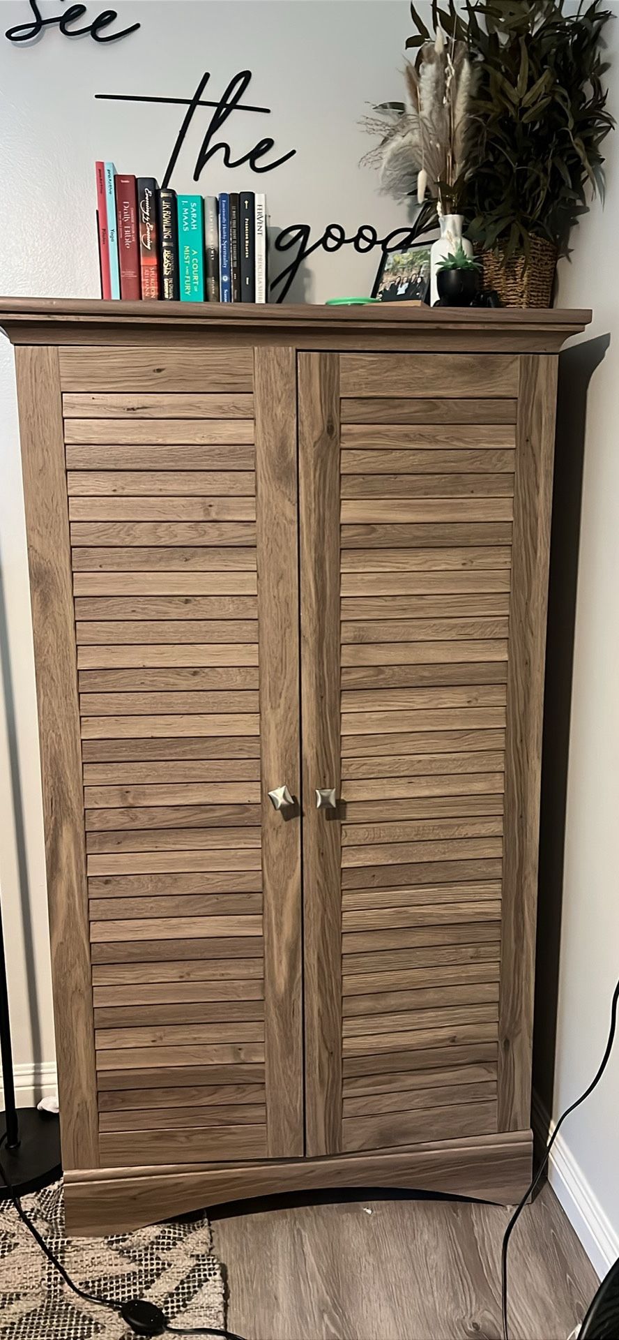 Tall Wardrobe/ Storage Armoire