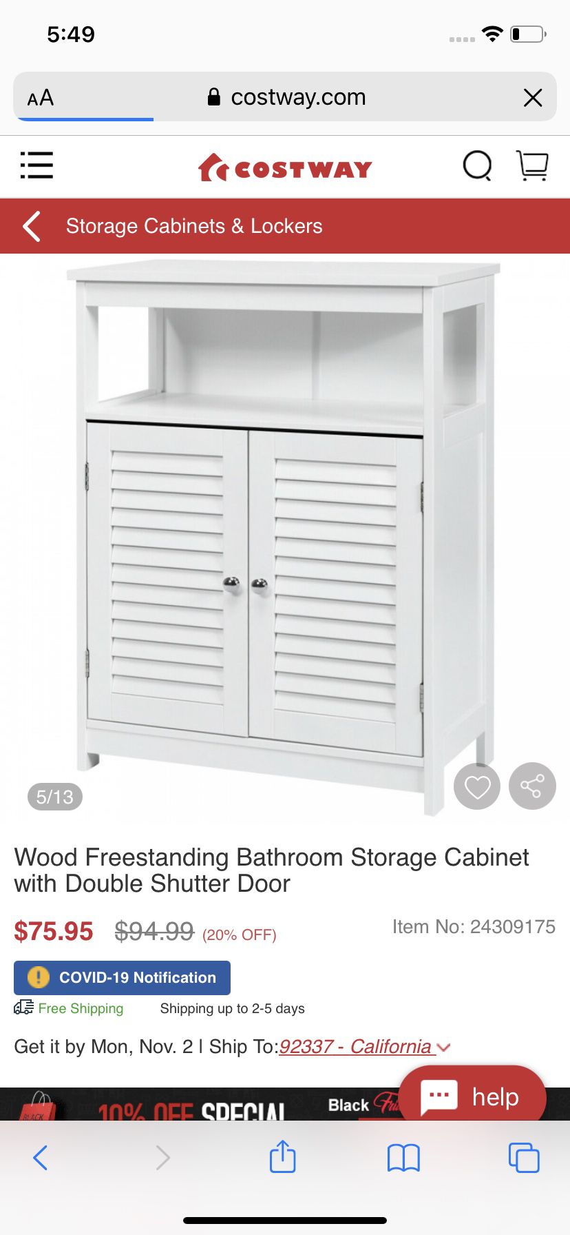 wood freestanding bathroom storage cabinet