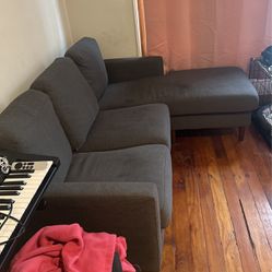 Small Couch with Reversible Chaise