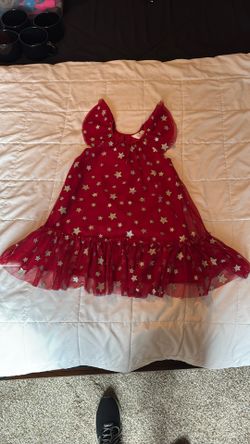 Red With Stars H&M Girl Dress. Size 6 