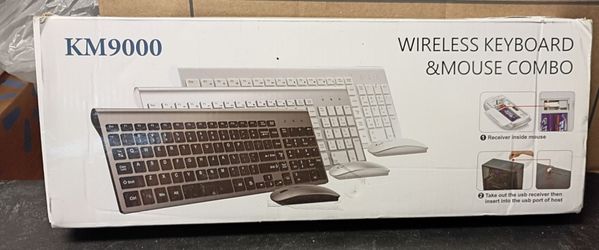 KM9000 Wireless Keyboard and Mouse Combo