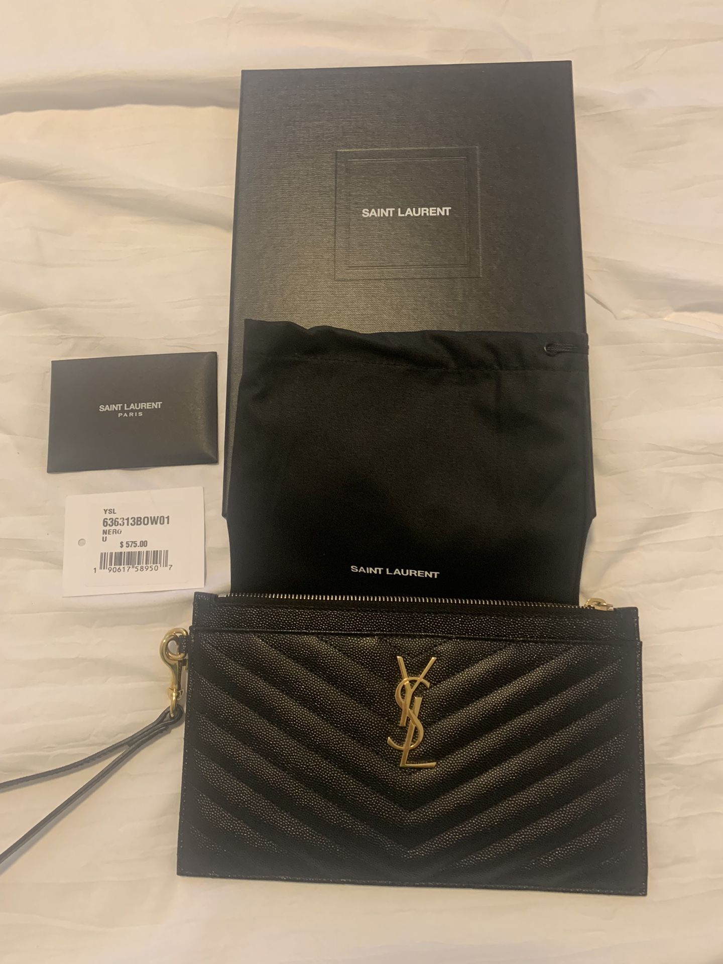 Authentic YSL Pouch/Wristlet 