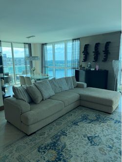 Sectional sofa and accent chair