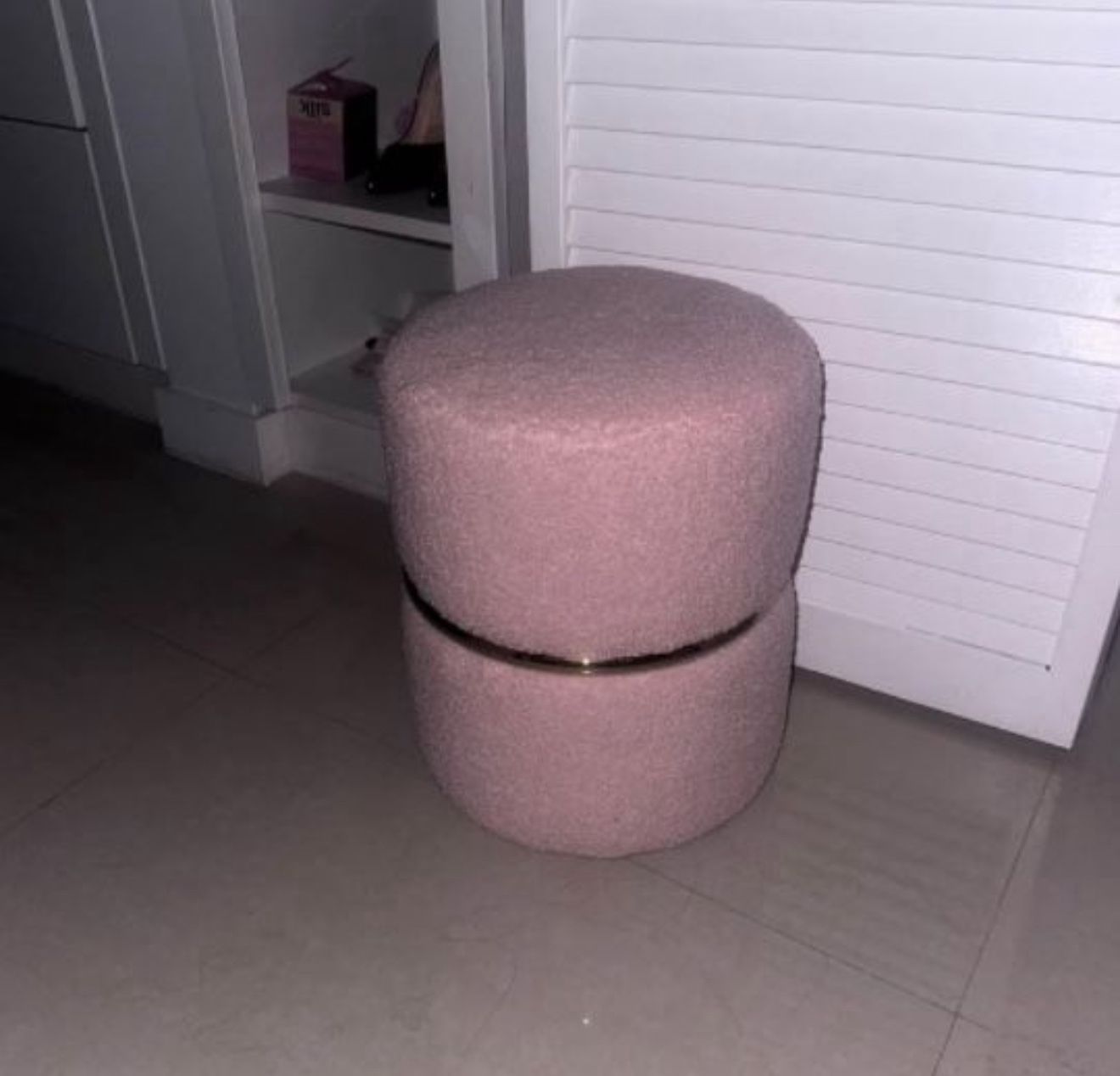 Pink Mini Ottoman