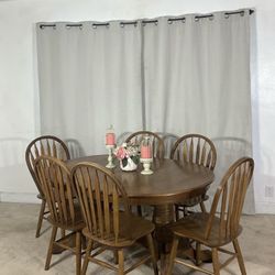 Dining Table With 6 Windsor Chairs