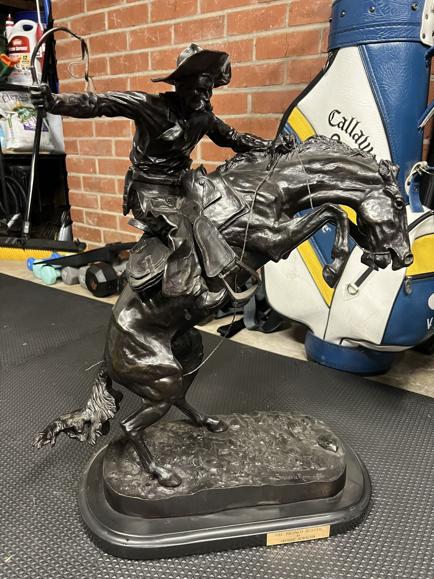 Bronco Buster Statue By Frederic Remington