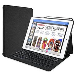 ProCase Keyboard Case for iPad Pro 12.9" 2017/2015 Old Model with Built-in Apple Pencil Holder, Slim Lightweight Cover Folio Stand Smart Cover with Ke