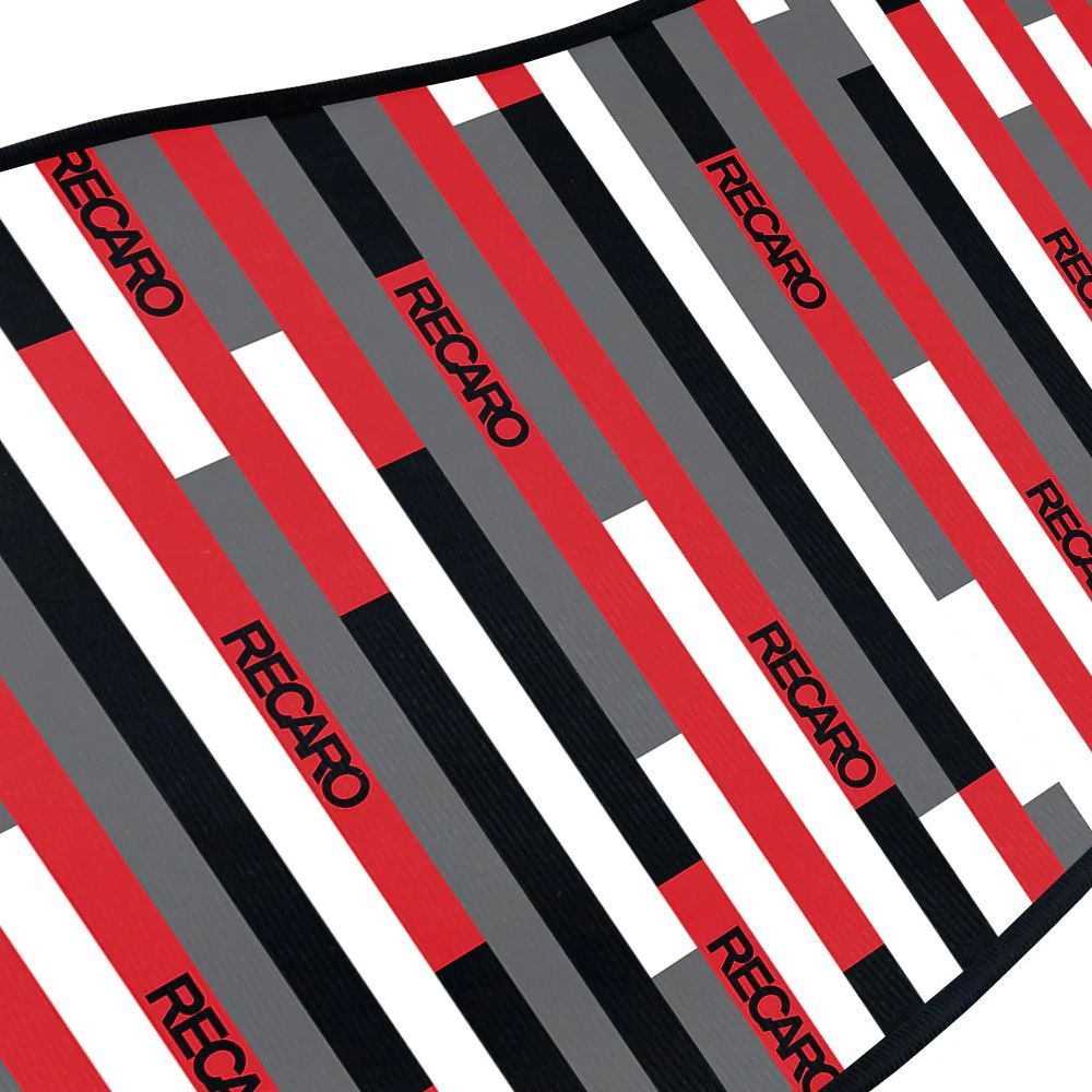 Brand New Universal 4PCS RECARO STYLE Racing Fabric Car Floor Mats Interior Carpets
