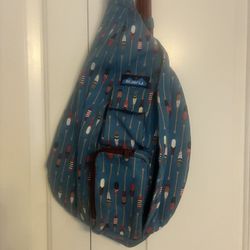 Kavu Kool Rope Sack/Bag Paddle Print Sling Backpack Boho Outdoors Sports