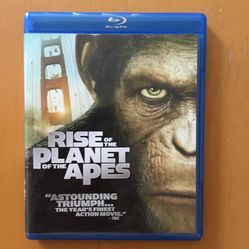 Rise of Planet Of The Apes.  (blueray movie)