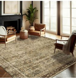 CHAMPLANT DARK BROWN  RUG 6X9