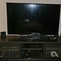 TV + Stand  – $80 OBO – MUST GO TODAY