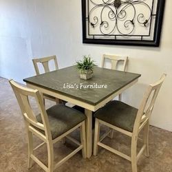 Beautiful Counter Height Farmhouse Kitchen Table 