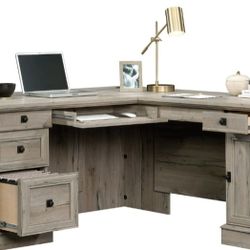 65in L Shape Desk With File Drawer And Key Lock New 