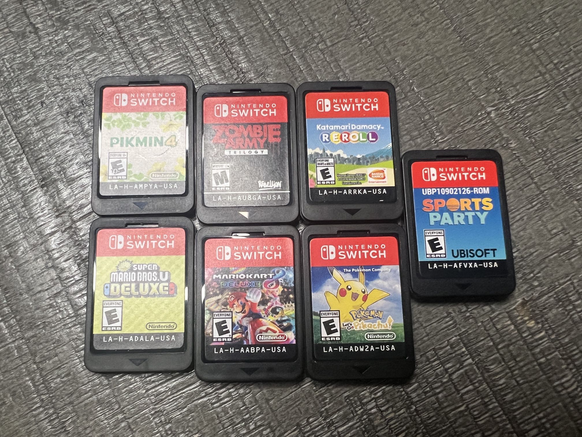 Pikmin 4 Mario Kart 8 Pokemon Pikachu Super Mario Deluxe Zombie Army Sports Party Nintendo Switch