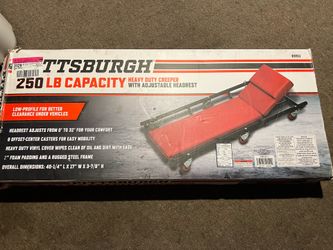 NEW….. PITTSBURGH 250 Ib. Capacity Creeper with Adjustable Headrest