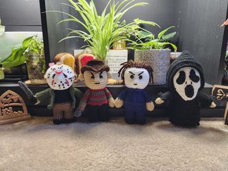 Crochet horror character set