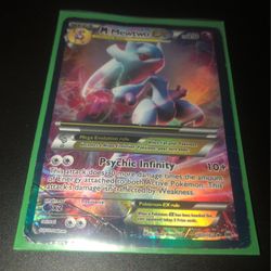 M Mewtwo X Ex pokemon card