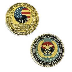 USFK Korean War 50th Anniversary Challenge Coin 1(contact info removed) Commemoration Veteran