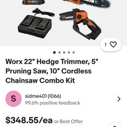 Trimmer Chainsaw Combo Kit