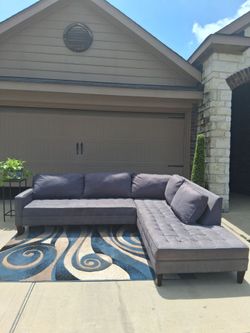 Large gray sectional- Free Delivery