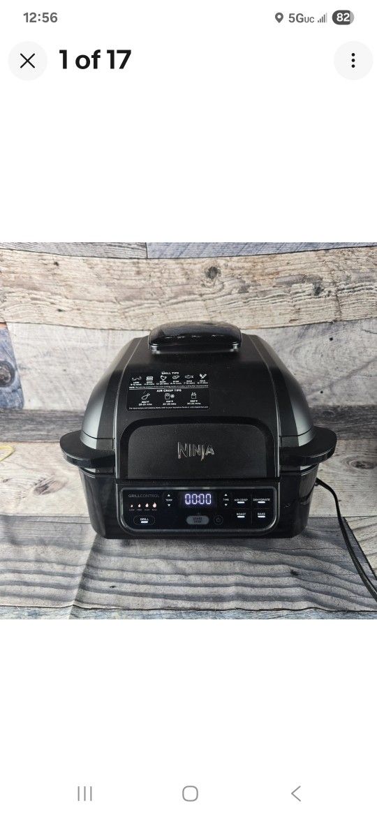 Ninja Foodi IG350Q 5-in-1 6qt Indoor Grill and Air Fryer Kitchen Gadgets Foodie