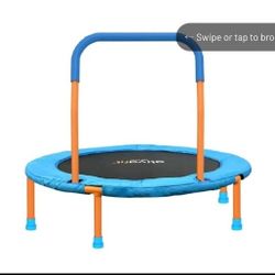 36inch Mini Toddler Trampoline for Kids Ages 2-6 Indoor Outdoor Folding Small Rebounder Trampoline w
