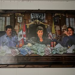 el chapo, scarface painting 