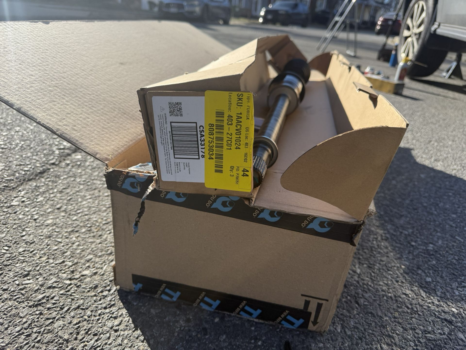 Front Passenger Side CV Axle Assembly