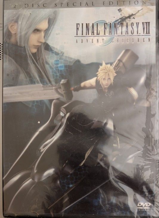 New Final Fantasy VII Advent Children DVD two-disc special edition full length feature movie 101 min, PG13. 2 years have passed with the ruins in Midg