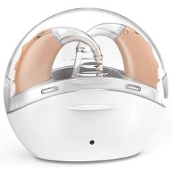 New Rechargeable Hearing Aids W/ Charging Case, Assisted Listening Device