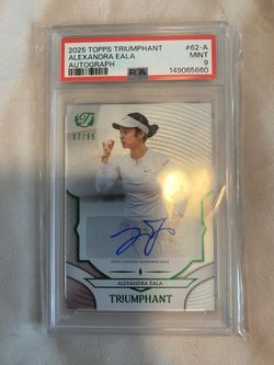 Tennis trading card lot (Eala auto)