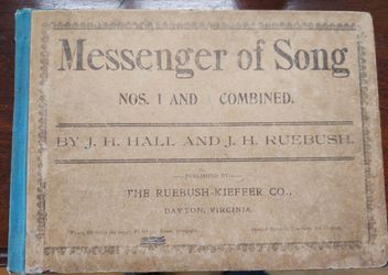 1893 Hymnal, Messenger of Song, Dayton, VA