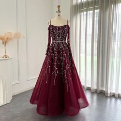 Serenehill Prom Dress In Burgundy 