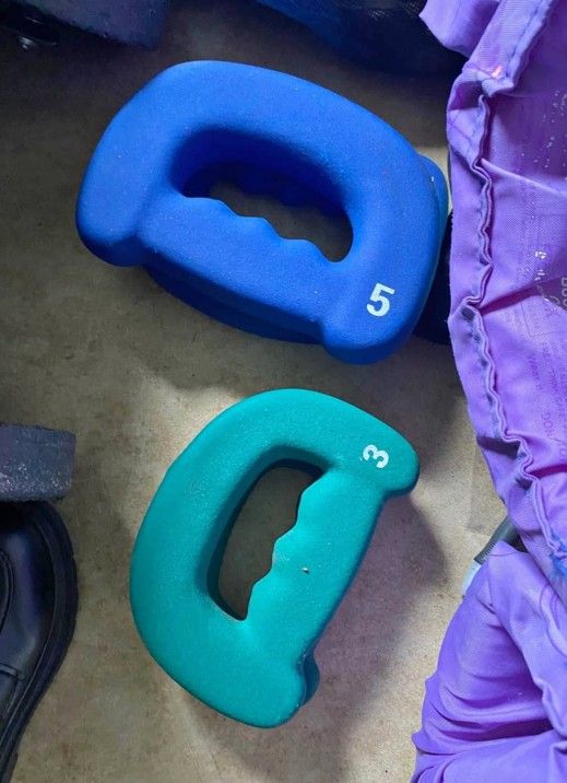 Two 5 Lb And Two 3 Lb Weights