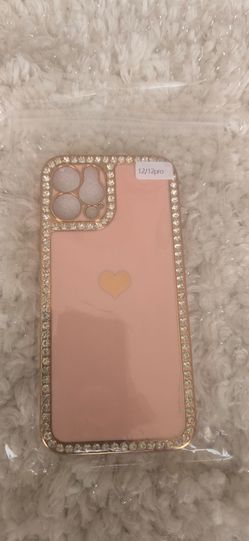 iPhone 12/12 Pro Pink Rhinestone Phone Case