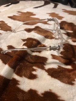 Chrome heart glasses clear