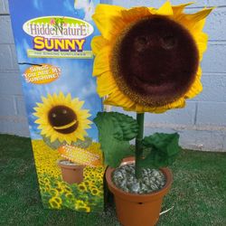 Rare Dining And Movong Face Features Sunflower Gift 