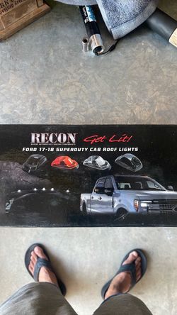 Ford 17-18 superduty smoked cab roof lights