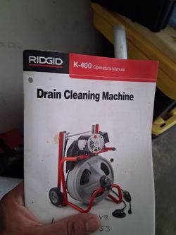 RIDGID K-400 Drain Cleaning Machine