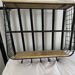 Shelf W Hooks