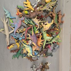 Box Of Dinosaur Toys
