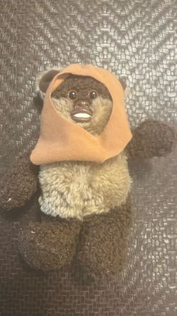 Star Wars Buddies Wicket the Ewok Beanie Plush by Kenner 7" Vintage 1997