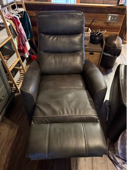 Leather recliner
