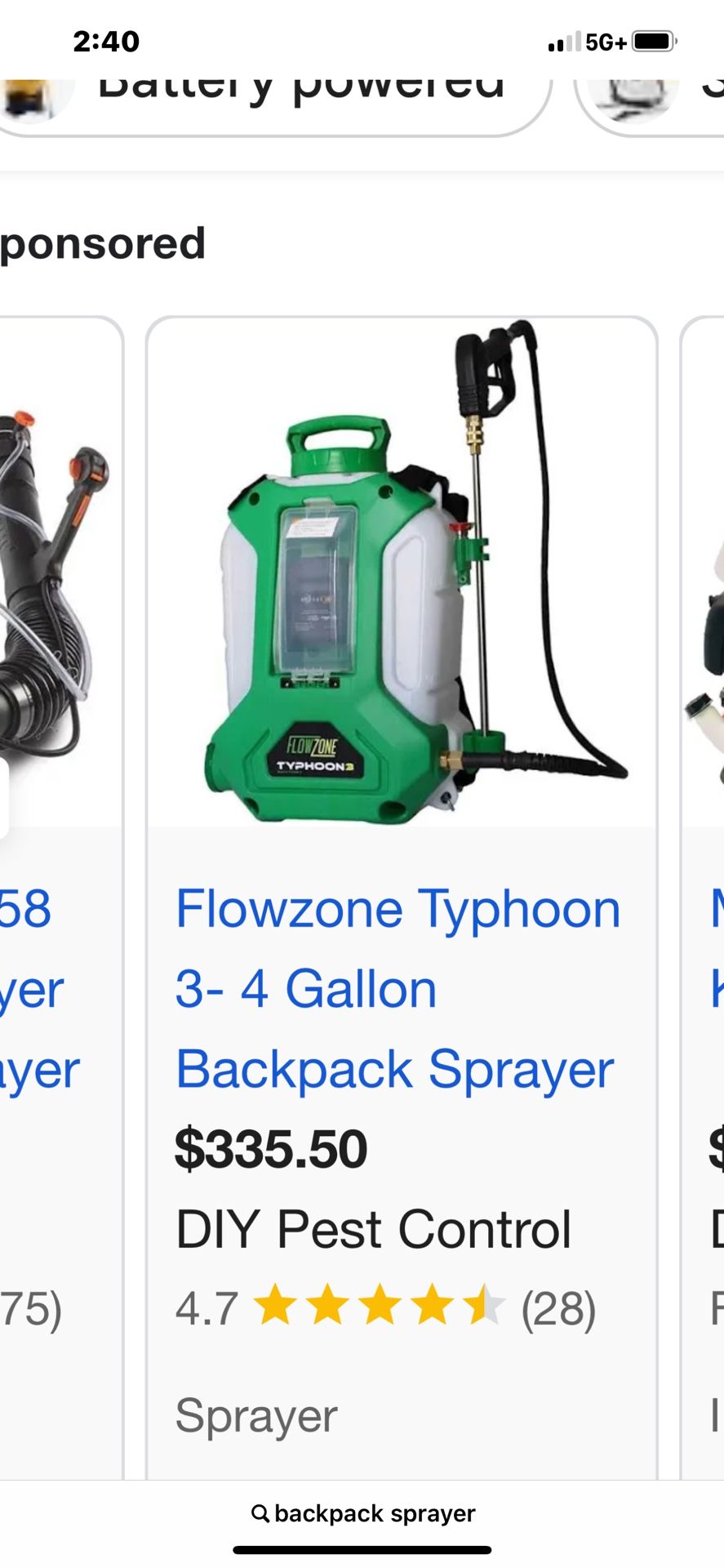 Backpack Sprayer