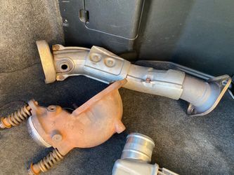 Evo X OEM downpipe